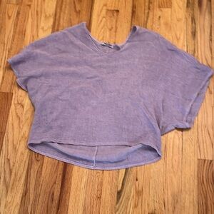 Meo Meli linen crop top